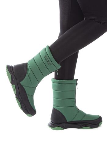 Benetton BN-30396 Γυναικείες Μπότες Πράσινες