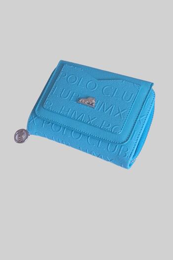 Dumledo Turquoise Embossed Patterned Wallet