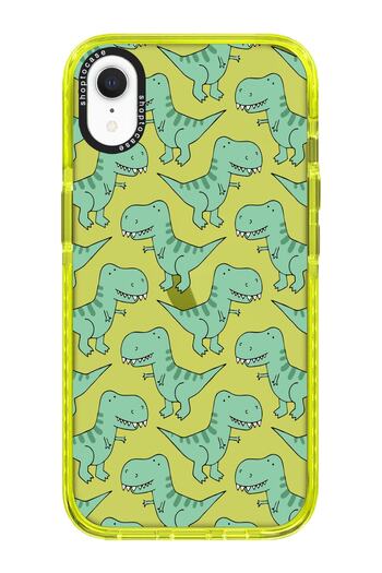 shoptocase Pink Impact Dinosaurs Design Phone Case Compatible with iPhone Xr