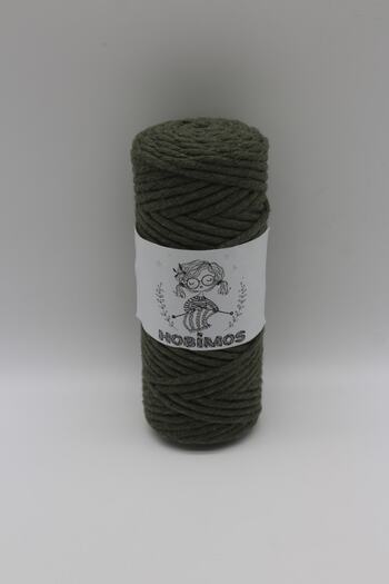 Hobimos Τυφλό Macrame 100% βαμβάκι 3 mm Μονό στριφτό 250 γραμμάρια 75 μέτρα
