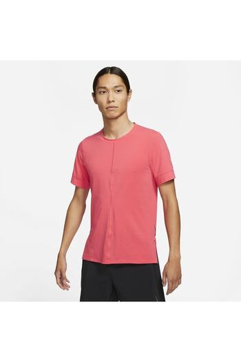 Nike Ανδρικό μπλουζάκι Yoga Dri-fit κοντομάνικο top Bv4034-646 Slim Fit