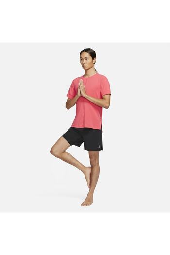 Nike Ανδρικό μπλουζάκι Yoga Dri-fit κοντομάνικο top Bv4034-646 Slim Fit