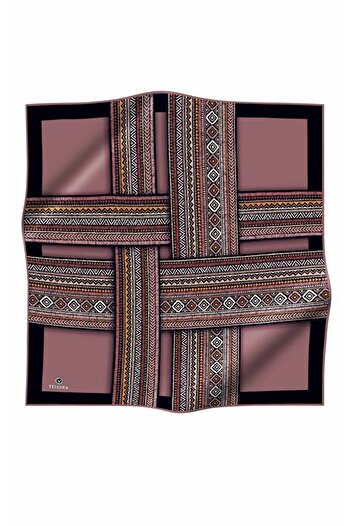 Vissona Γυναικείο μεταξωτό κασκόλ Twill Dusty Rose Beige
