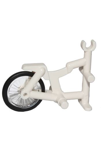 LEGO Accessory Custom Minifigure Minifigure Tricycle White Three Wheel Bicycle Body Wheel