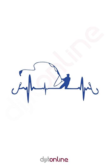 Dijitonline Pescuit - Autocolant pentru Pescari - Autocolant Auto 30x14cm