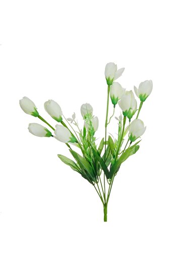 Q-Art Τεχνητό λουλούδι Magnolia - Λευκό