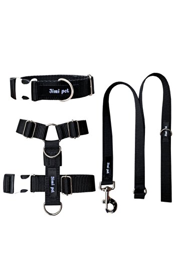 Jimi pet Black Leash Set