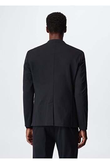 MANGO Man Dar Kesim Pamuklu Blazer Ceket