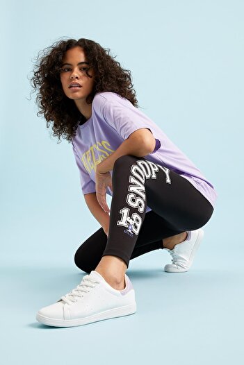 DeFacto Fit Slim Fit Snoopy Toparlayıcı Tayt