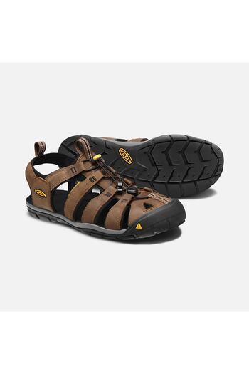 Keen Clearwater Cnx Leather - Deri Erkek Sandalet - Kahverengi