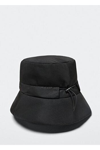 MANGO Woman Quilted Bucket Hat