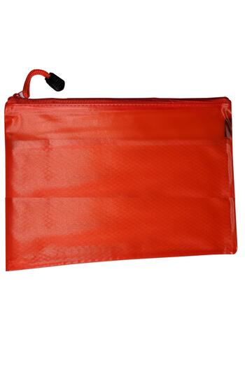 Vox Art A4 Papercase, PP Zippered 2 Compartments 2 Pieces Red