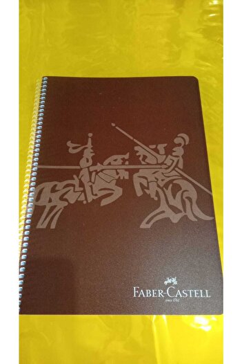 Faber Castell 120 Yp Striped A4 Pp Cover Spiral Notebook Knight Series