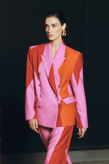 Trendyol Collection X Zeynep Tosun Multi-Colored Button Detailed Oversize bunda TPRAW23CE00016