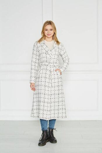 comstar Women's Stamp Unlined Belted Coat