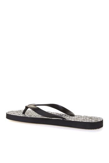 VERSACE JEANS Ανδρικές μαύρες παντόφλες