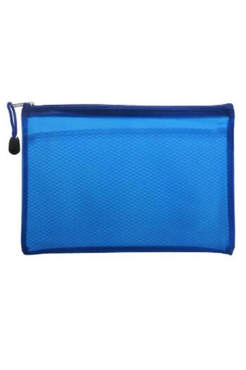 Vox Art Blue A4 Paper Binder - Pp Zipper, 2 Compartments, 2 Pieces