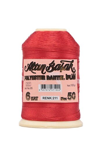 Altınbaşak Poliester 100 Gr Ață Dantela 6 Straturi 50 Nu Culoare: 211