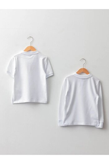 LC Waikiki Polo Neck Basic Αγόρια Μπλουζάκια 2 τεμαχίων