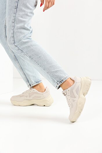 en7 Bej Kadın Sneaker 0141