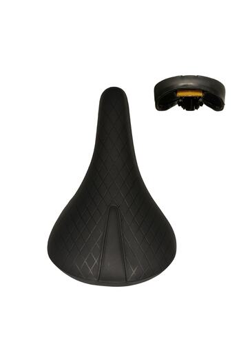 Asroya Comfortable Soft Comfortable Wide Bike Saddle with Reflector Bicycle Seat Seat Cycling Accessory