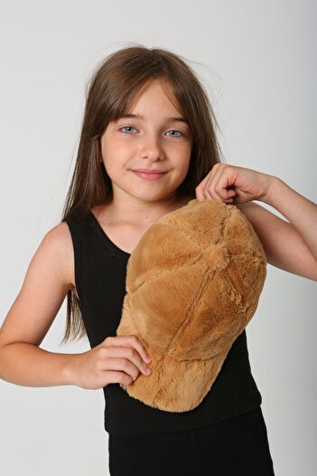 FELLMENS Soft Textured Camel Plush Girls' Cap Hat