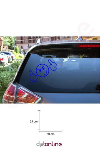 Dijitonline Autocolant pentru geam din spate - Autocolant Auto - Autocolant Auto 25x30 Cm
