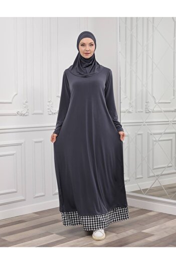 Şahane Sandy Long Sleeve Dress And Two Piece Shawl