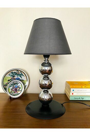 asellus Munis Series 3 Ball Silver Chrome Lampshade – Modern Table Lamp |