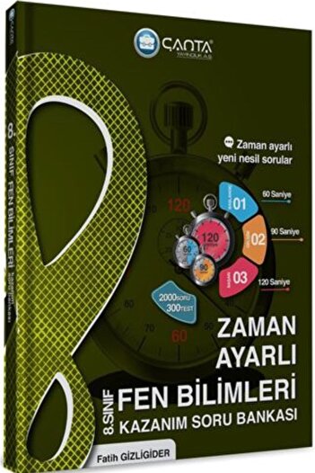 Çanta Yayıncılık 8 Sınıf Matematik+fen Bilgisi+t.c Inkılap Tarihi Zaman Ayarlı Kazanım Soru Bankası (3 Kitap)