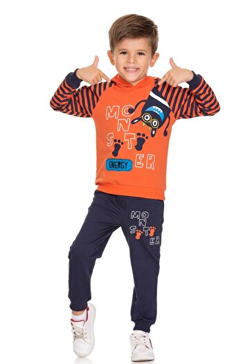 Cicitime Monster Energy Printed Hooded Children's Nursery Set