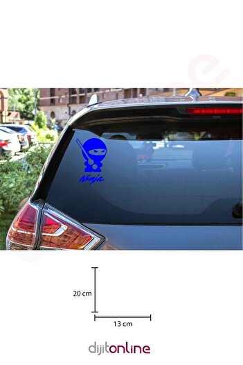 Dijitonline Autocolant pentru geam din spate - Autocolant Auto - Autocolant Auto 20x13 Cm