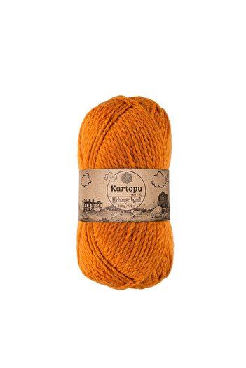 Kartopu Melange Wool Woolly Hand Knitting Yarn Κωδικός χρώματος k1854