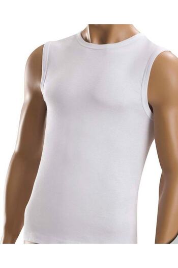 Şahin Pack of 6 Men's Ribbed Closed Collar Sleeveless Undershirt 10053