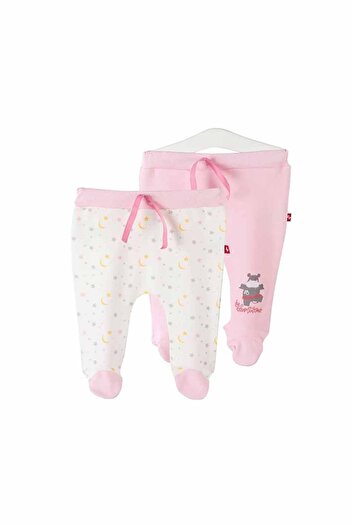 FISHER PRICE Hippo 2'li Patikli Pantolon Pembe