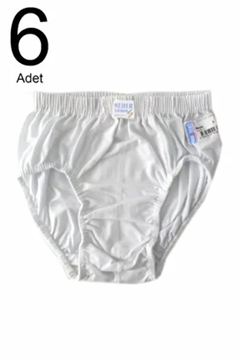 Seher Boy's White 6-Pack Cotton Panties