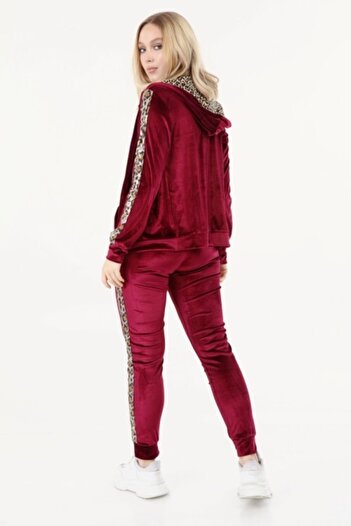 İkmal Leoparlı Bordo Kadaife Takım