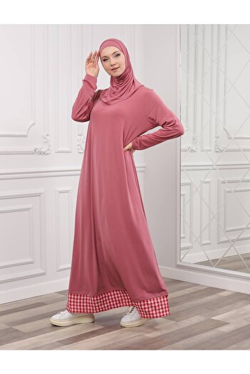 Şahane Sandy Long Sleeve Dress And Two Piece Shawl