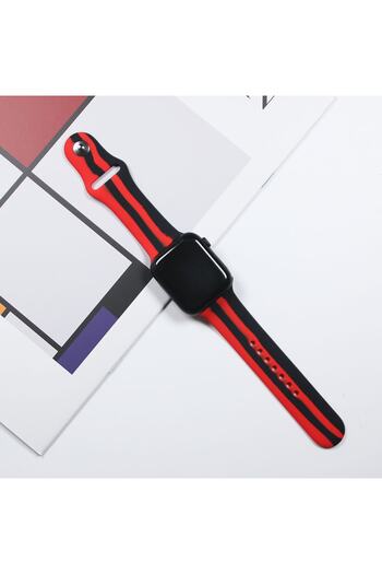 Nezih Case Apple Watch Series 8 45mm Compatible Colorful Stylish Design Gel Silicone Band