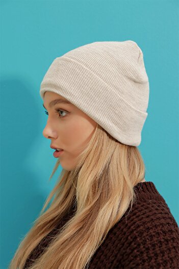 Trend Alaçatı Stili Beige Women's Beret - Std A2035 Classic