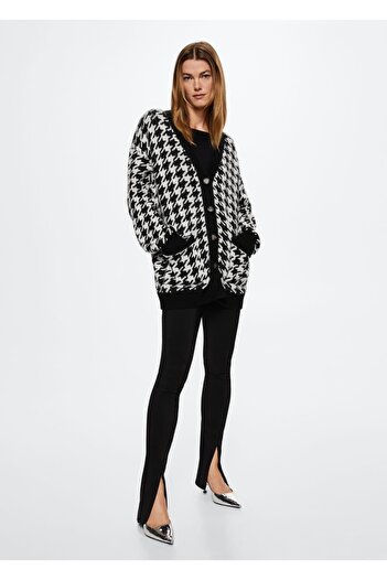 MANGO Woman Crowbar Patterned Cardigan