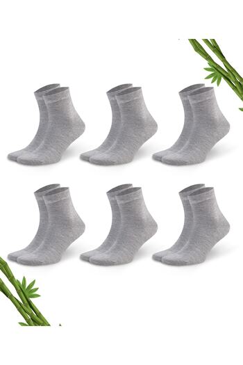 DAYCO Premium Summer Grimelange Color Seamless Men's Bamboo Half Socks Set of 6