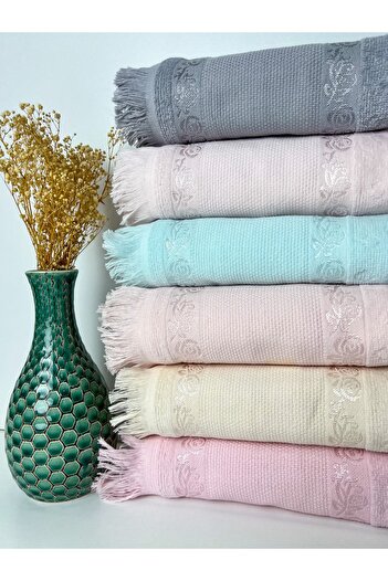 AYHANHOME Кухонний рушник Etamin Kanavice Вишивка Sacaklılı 6 штук Asorti кухонний рушник 30x50