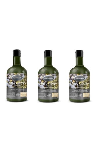 Mecitefendi 3 Pieces 3x400 Ml Juniper Tar Shampoo
