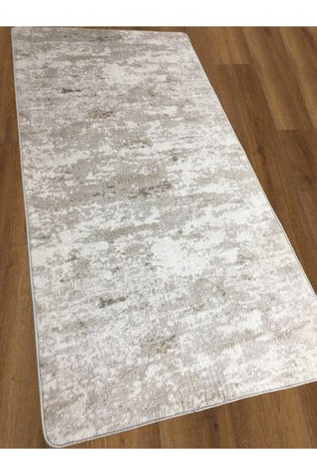 ELVİRAHOME Nova Mink Cutting Runner Non-Slip Base Washable Soft Solid Color Patterned Carpet