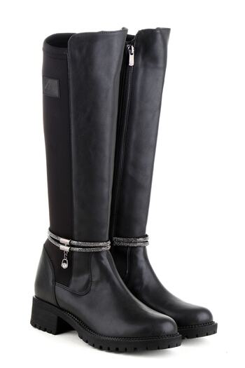M.P. 222-2753 Comfortable Warm Lined Zippered Long Women's Boots
