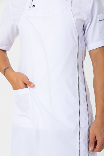 TIPTEKS White - Gingham Strap Cook Apron