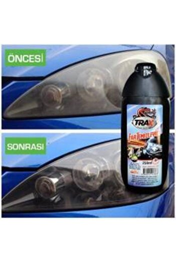 TRAX Far Yenileme Parlatma Far Temizleme Seti Araç Far Parlatma Temizleme 250ml