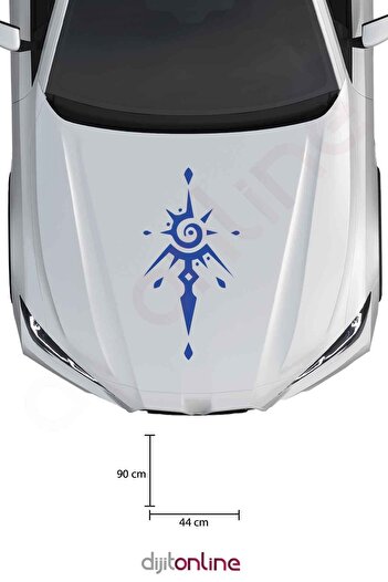 Dijitonline Tribal Kaput Şerit - Autocolant Auto - Autocolant Auto 90x44 Cm