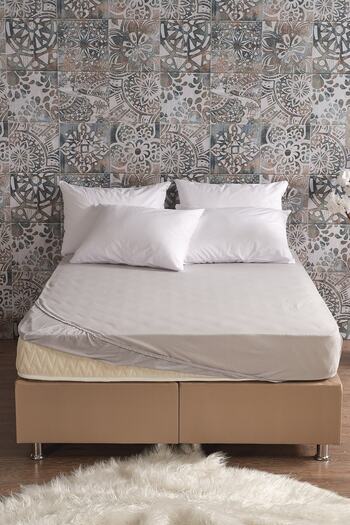 Miabella Home Single Combed Cotton Elastic Sheet |   100X200 Mattress Compatible, Soft Textured